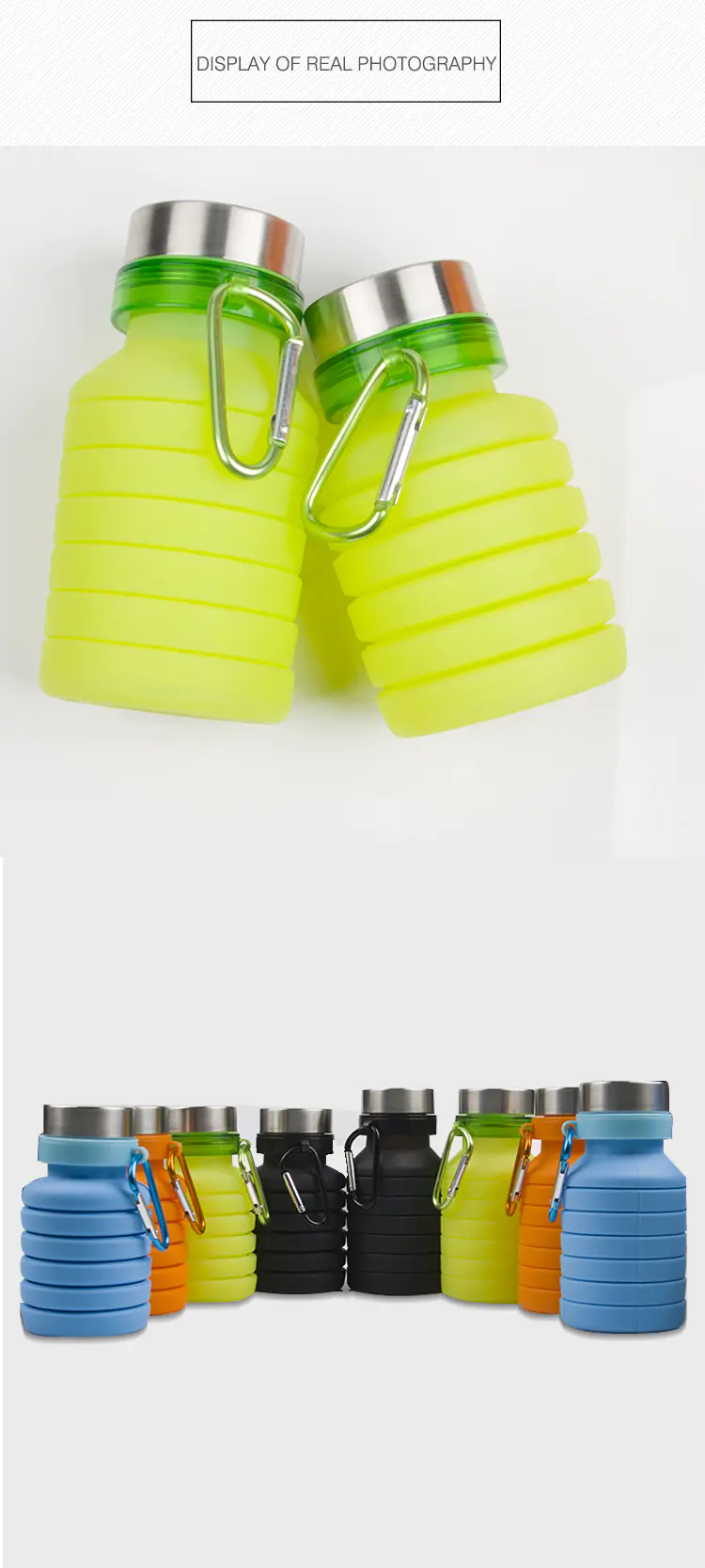 Mitour Silicone Products silicone nomader collapsible water bottle for wholesale for children