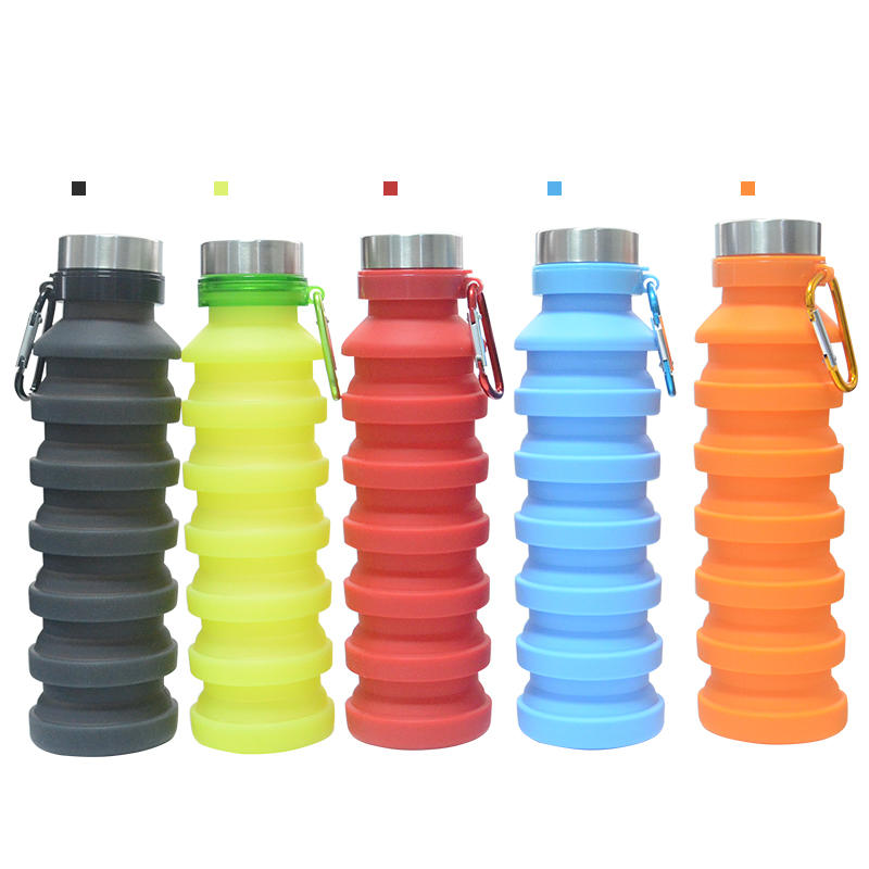 Collapsible Silicone Sport Water Bottle