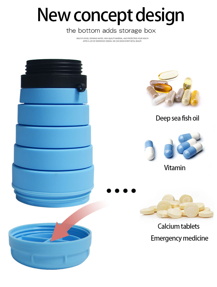 Mitour Silicone Products squeeze nomader collapsible water bottle inquire now for water storage-4