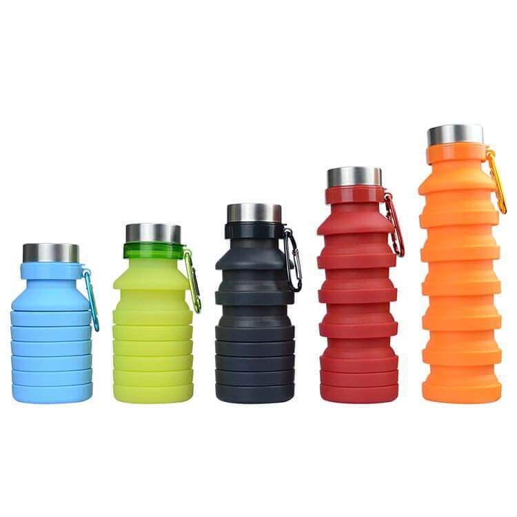 Collapsible Silicone Sport Water Bottle