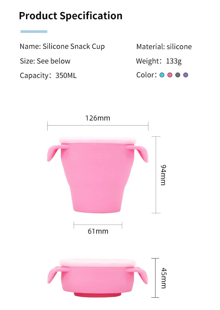 Silicone Snack Cup Information