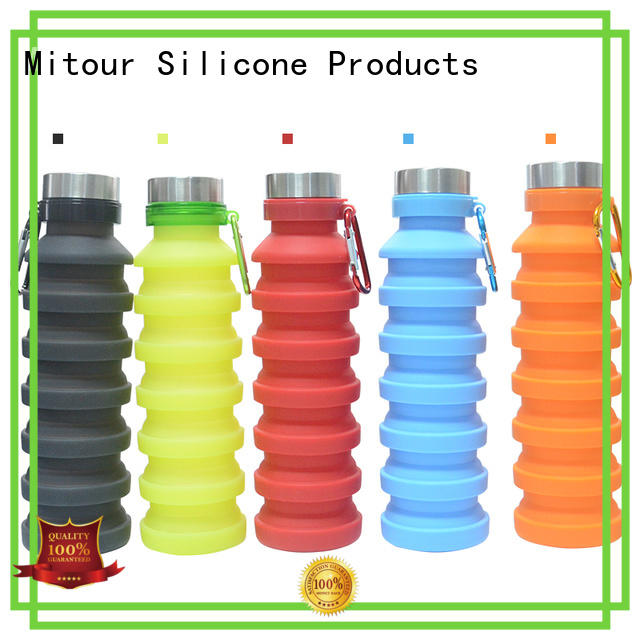 Mitour Silicone Products portable silicone folding bottle purse for water storage