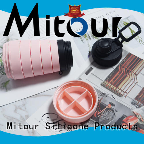 Mitour Silicone Products collapsible freezing water bottles bulk production for children