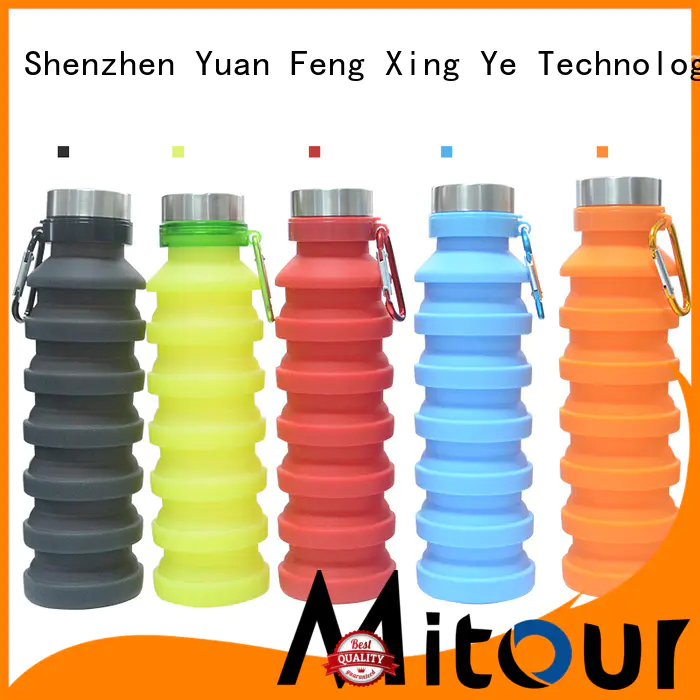 Mitour Silicone Products portable collapsible water bottle silicone bulk production for water storage