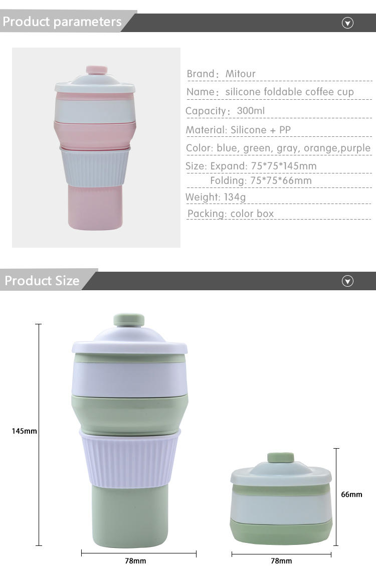 Mitour Silicone Products Latest silicone collapsible bottle for wholesale for water storage-2